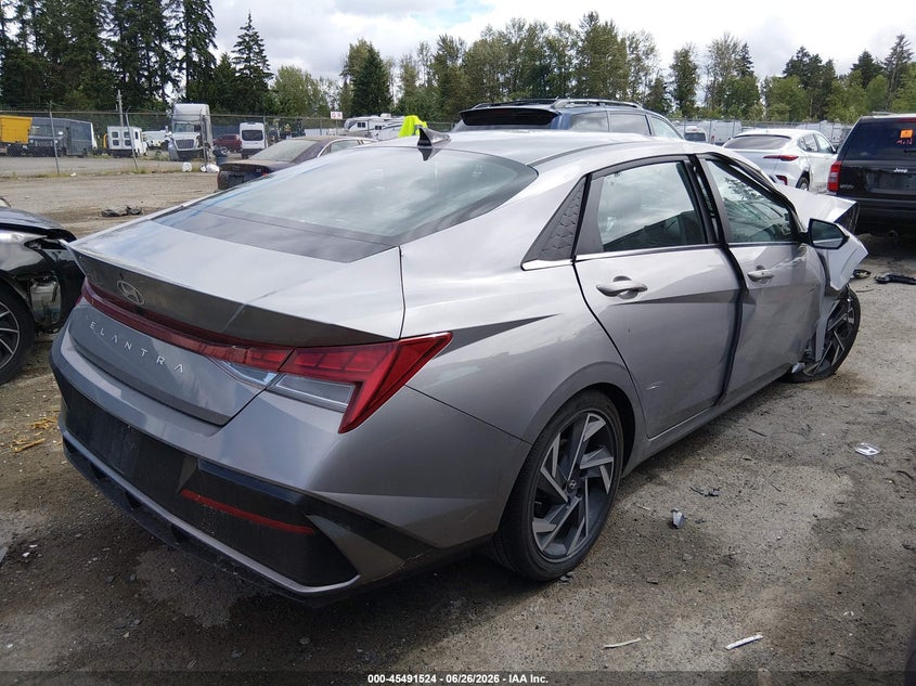 2025 Hyundai Elantra VIN KMHLS4DG1SU987205 IAAI salvage auction — FRONT END, Bill Of Sale - Parts Only (Washington), sold $25 on 2026-07-22 (photo 4)