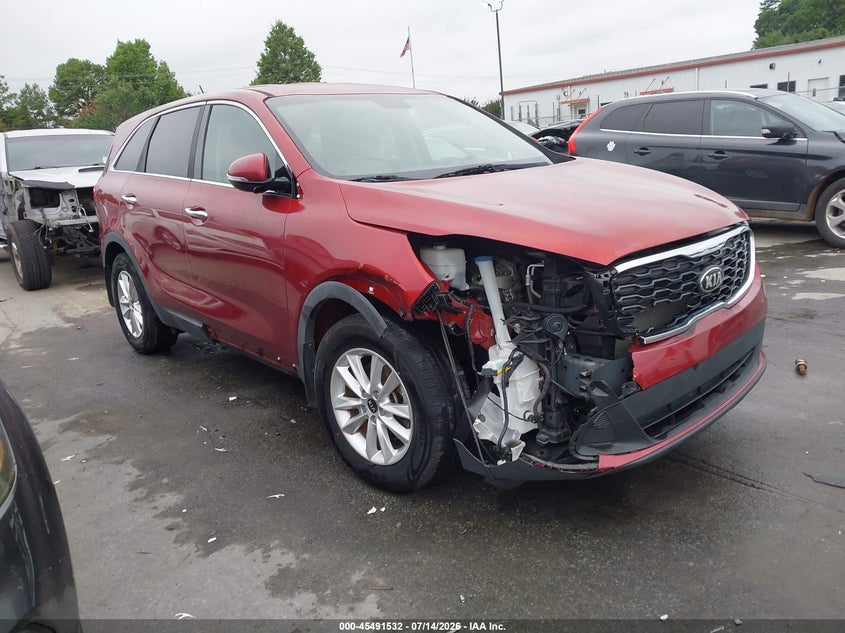 2019 Kia Sorento VIN 5XYPG4A34KG465310 IAAI salvage auction — RIGHT FRONT, Salvage (North Carolina), sold $2,500 on 2026-07-31 (photo 1)