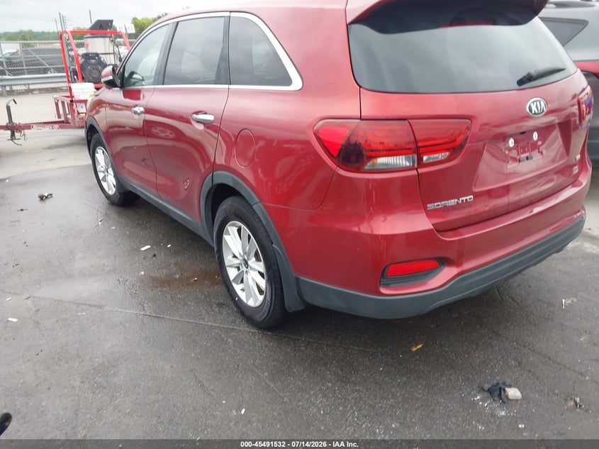 2019 Kia Sorento VIN 5XYPG4A34KG465310 IAAI salvage auction — RIGHT FRONT, Salvage (North Carolina), sold $2,500 on 2026-07-31 (photo 3)