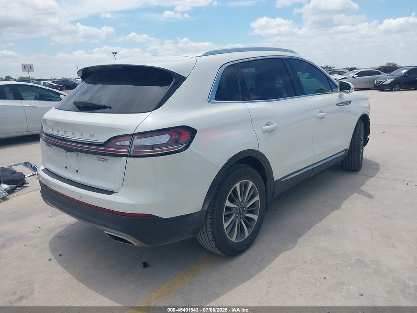 2020 Lincoln Nautilus VIN 2LMPJ6J9XLBL04600 IAAI salvage auction — FRONT END, Original (Texas), sold $7,350 on 2026-09-14 (photo 4)