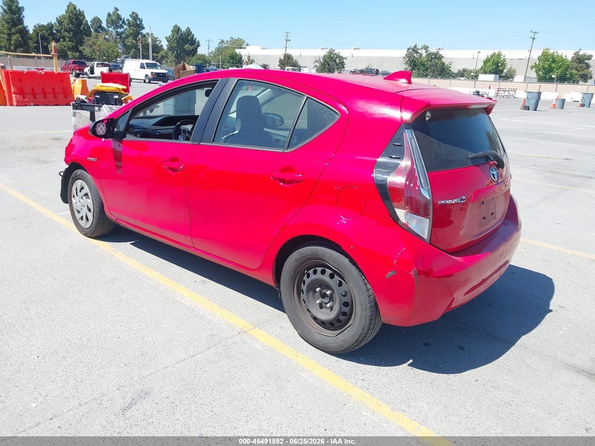 2016 Toyota Prius c VIN JTDKDTB33G1131675 IAAI salvage auction — RIGHT FRONT, Salvage Title, sold $1,800 on 2026-07-20 (photo 3)