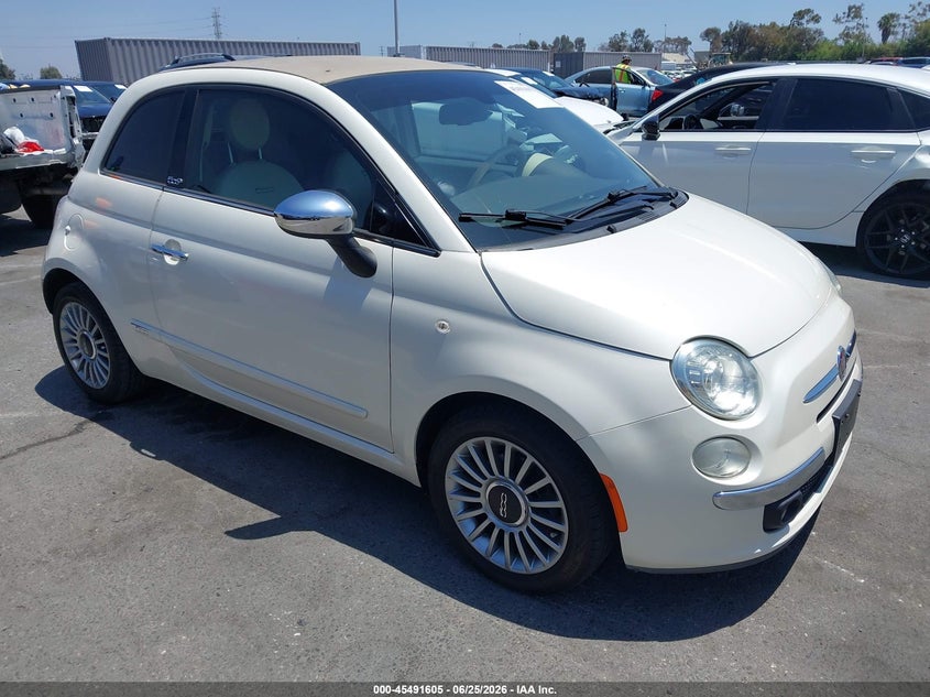 2012 Fiat 500 VIN 3C3CFFER4CT111183 IAAI salvage auction — NORMAL WEAR, Clear - Dealer Only (California), sold $950 on 2026-07-09 (photo 1)