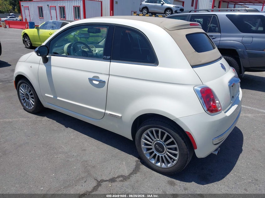 2012 Fiat 500 VIN 3C3CFFER4CT111183 IAAI salvage auction — NORMAL WEAR, Clear - Dealer Only (California), sold $950 on 2026-07-09 (photo 3)