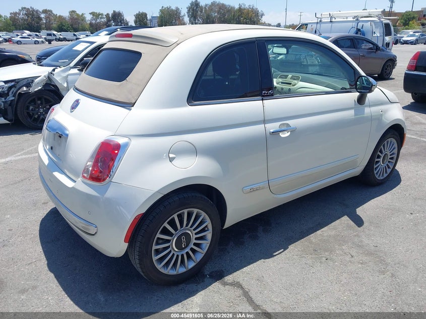 2012 Fiat 500 VIN 3C3CFFER4CT111183 IAAI salvage auction — NORMAL WEAR, Clear - Dealer Only (California), sold $950 on 2026-07-09 (photo 4)