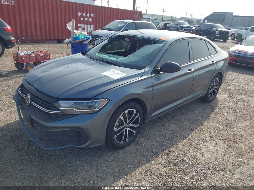 2024 Volkswagen Jetta VIN 3VWBM7BU5RM087536 IAAI salvage auction — FRONT END, Salvage (Texas), sold $2,850 on 2026-08-14 (photo 2)