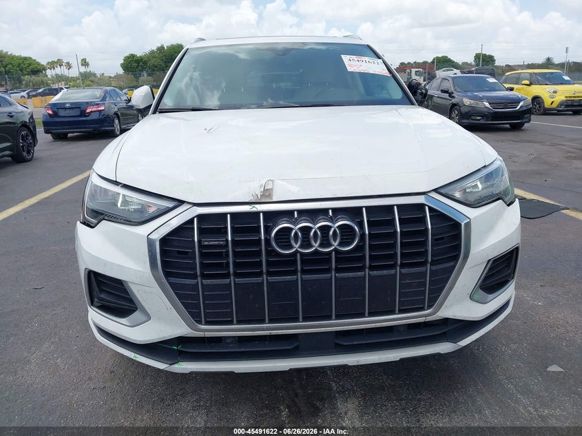 2021 Audi Q3 VIN WA1AUCF34M1100351 IAAI salvage auction — FRONT END, Wait Title, sold $5,650 on 2026-08-22 (photo 6)