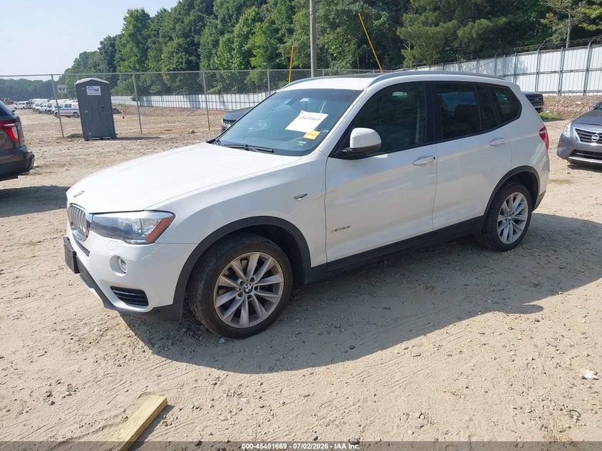 2016 BMW X3 VIN 5UXWX9C53G0D73286 IAAI salvage auction — FRONT END, Salvage (Georgia), sold $1,400 on 2026-07-23 (photo 2)