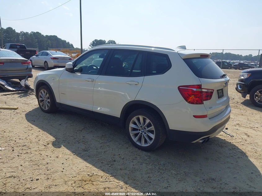 2016 BMW X3 VIN 5UXWX9C53G0D73286 IAAI salvage auction — FRONT END, Salvage (Georgia), sold $1,400 on 2026-07-23 (photo 3)