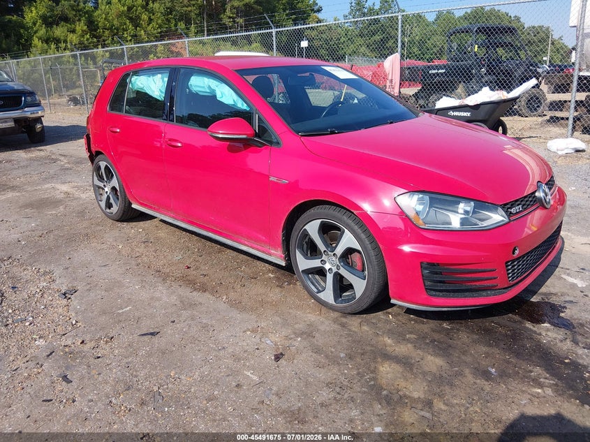 2017 Volkswagen Golf gti VIN 3VW4T7AU1HM014157 IAAI salvage auction — REAR END, Salvage Title, sold $3,500 on 2026-08-30 (photo 1)