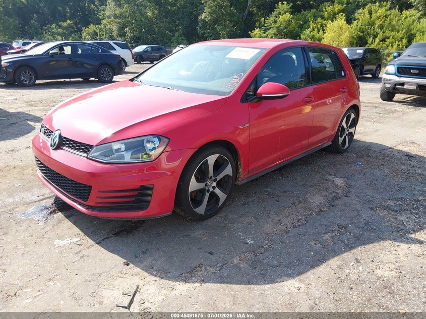 2017 Volkswagen Golf gti VIN 3VW4T7AU1HM014157 IAAI salvage auction — REAR END, Salvage Title, sold $3,500 on 2026-08-30 (photo 2)