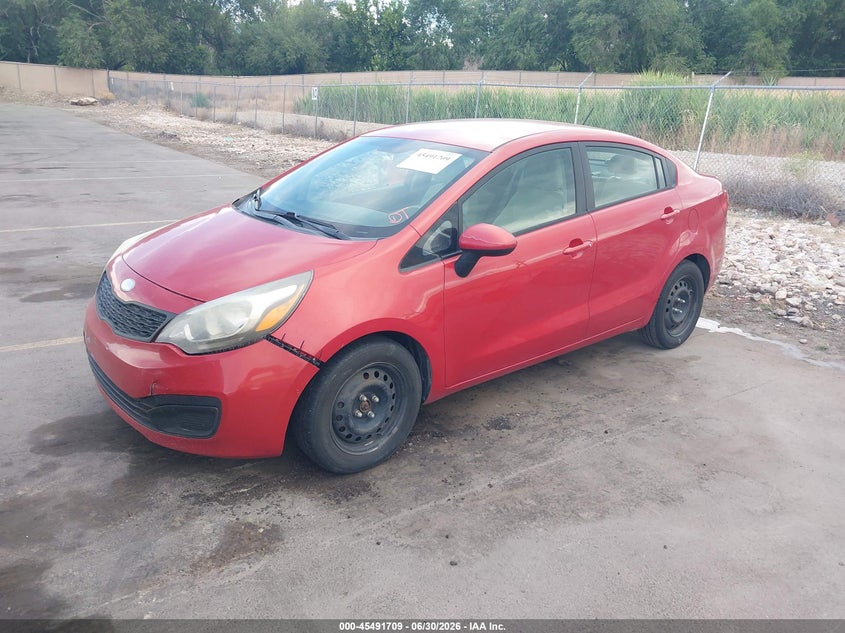 2013 Kia Rio VIN KNADM4A37D6256383 IAAI salvage auction — NORMAL WEAR, Clear (Idaho), sold $275 on 2026-07-09 (photo 2)