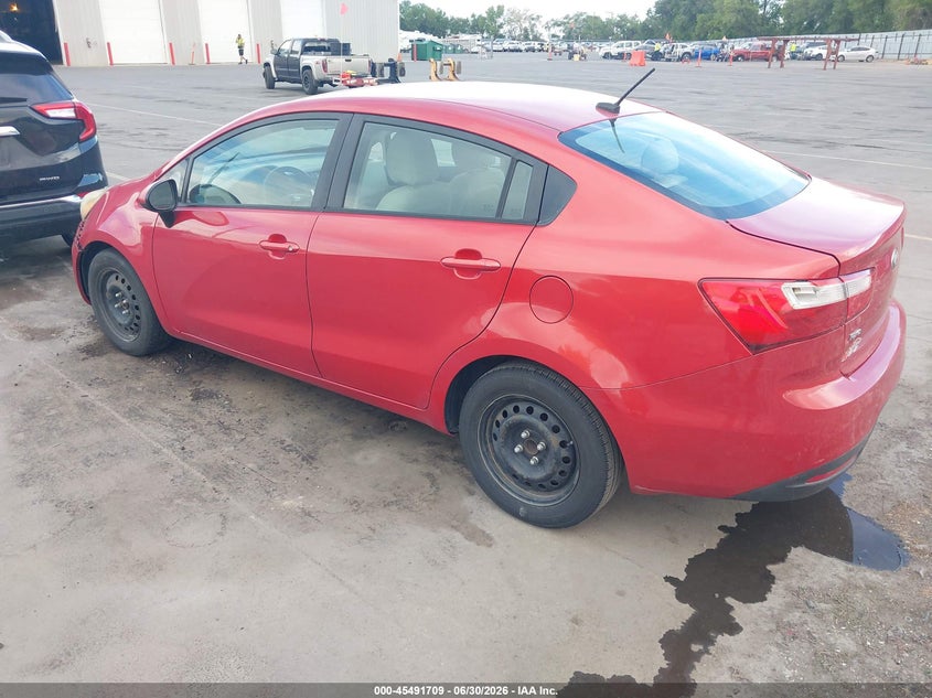 2013 Kia Rio VIN KNADM4A37D6256383 IAAI salvage auction — NORMAL WEAR, Clear (Idaho), sold $275 on 2026-07-09 (photo 3)