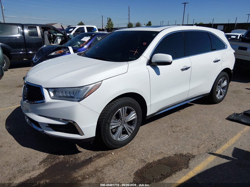 2020 Acura Mdx VIN 5J8YD4H39LL046492 IAAI salvage auction — FRONT & REAR, Salvage (Colorado), sold $7,100 on 2026-08-01 (photo 2)