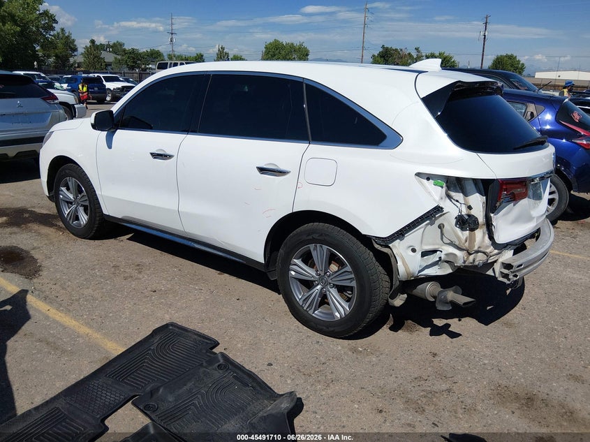 2020 Acura Mdx VIN 5J8YD4H39LL046492 IAAI salvage auction — FRONT & REAR, Salvage (Colorado), sold $7,100 on 2026-08-01 (photo 3)