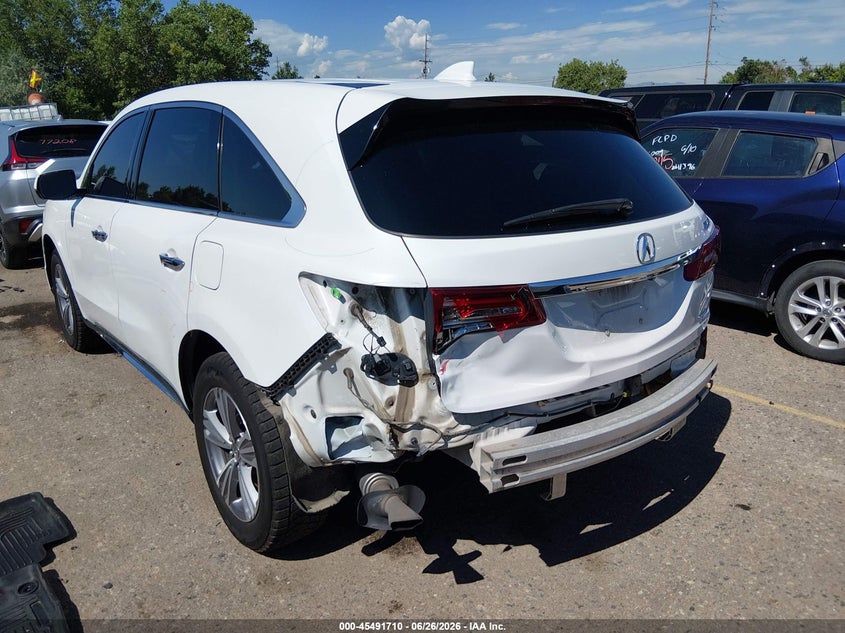 2020 Acura Mdx VIN 5J8YD4H39LL046492 IAAI salvage auction — FRONT & REAR, Salvage (Colorado), sold $7,100 on 2026-08-01 (photo 6)