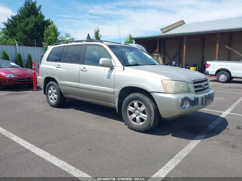 2003 Toyota Highlander VIN JTEHF21A430101398 IAAI salvage auction — NORMAL WEAR, Peddle Clear Public-Restricted (Oregon), sold $500 on 2026-07-28 (photo 1)