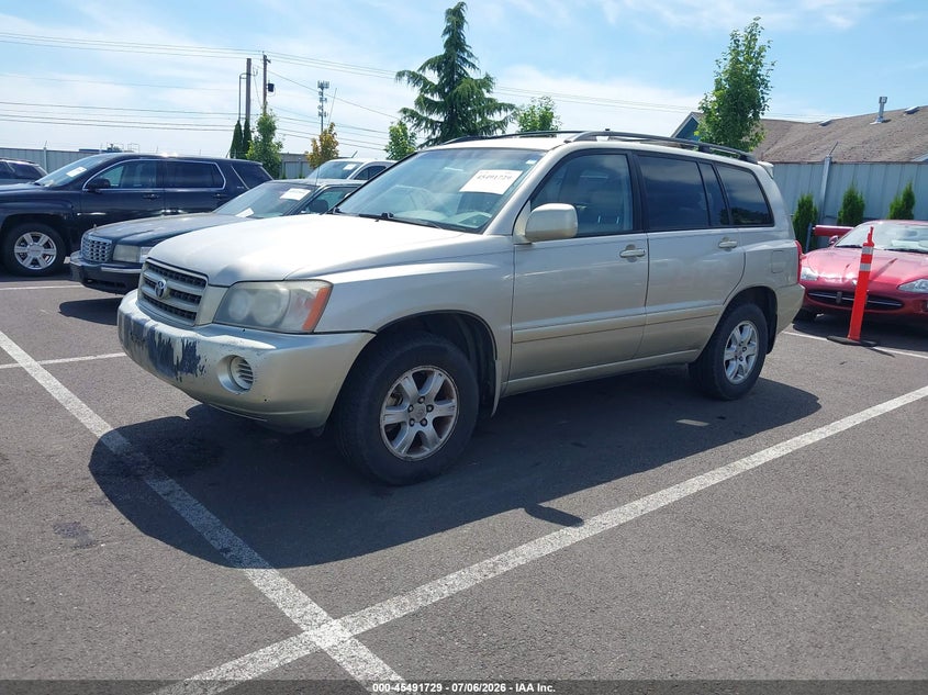 2003 Toyota Highlander VIN JTEHF21A430101398 IAAI salvage auction — NORMAL WEAR, Peddle Clear Public-Restricted (Oregon), sold $500 on 2026-07-28 (photo 2)