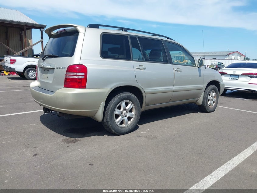 2003 Toyota Highlander VIN JTEHF21A430101398 IAAI salvage auction — NORMAL WEAR, Peddle Clear Public-Restricted (Oregon), sold $500 on 2026-07-28 (photo 4)