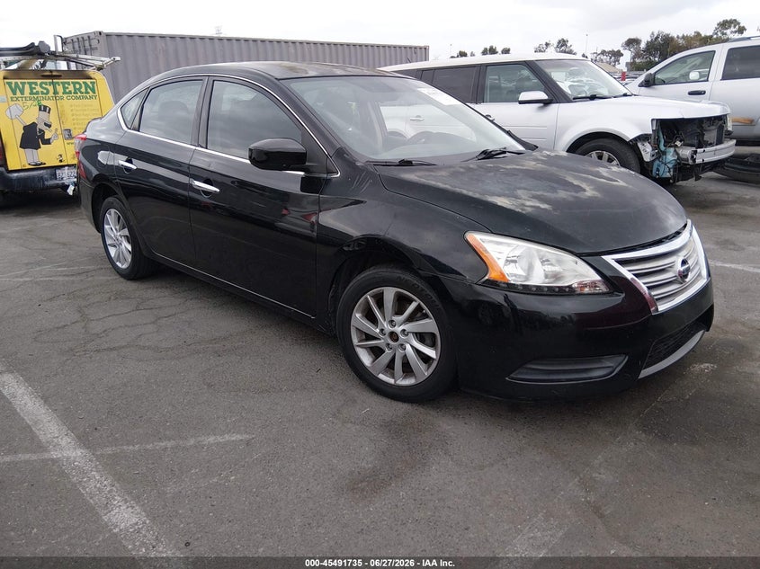 2014 Nissan Sentra VIN 3N1AB7AP6EY331846 IAAI salvage auction — LEFT FRONT, Salvage (California), sold $1,050 on 2026-07-09 (photo 1)