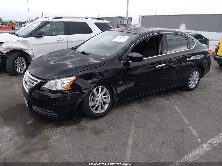 2014 Nissan Sentra VIN 3N1AB7AP6EY331846 IAAI salvage auction — LEFT FRONT, Salvage (California), sold $1,050 on 2026-07-09 (photo 2)