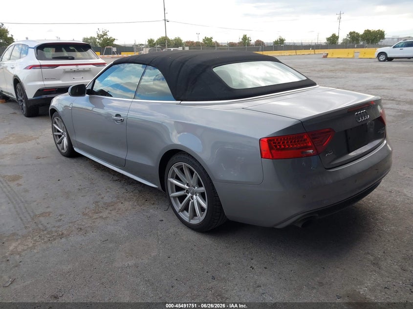 2015 Audi A5 VIN WAUMFAFH5FN005061 IAAI salvage auction — RIGHT FRONT, Salvage (California), sold $3,000 on 2026-07-27 (photo 3)