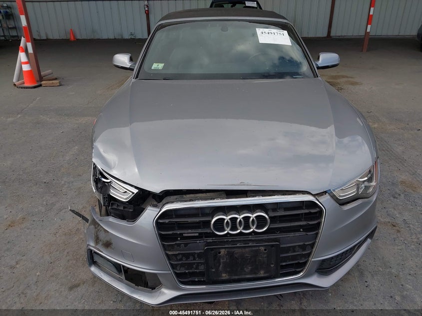 2015 Audi A5 VIN WAUMFAFH5FN005061 IAAI salvage auction — RIGHT FRONT, Salvage (California), sold $3,000 on 2026-07-27 (photo 6)