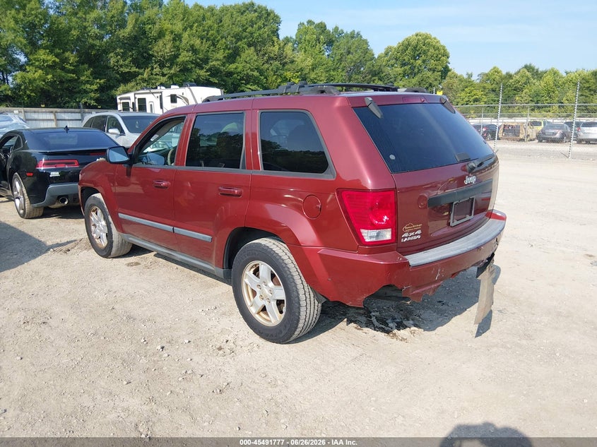 2007 Jeep Grand cherokee VIN 1J8GR48K17C610105 IAAI salvage auction — REAR END, Clear (Tennessee), sold $525 on 2026-07-23 (photo 3)
