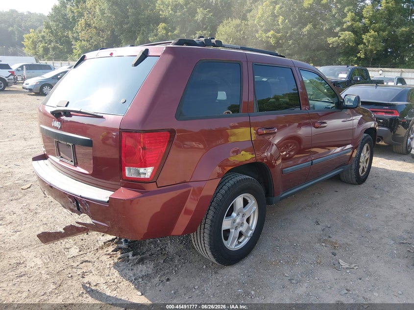 2007 Jeep Grand cherokee VIN 1J8GR48K17C610105 IAAI salvage auction — REAR END, Clear (Tennessee), sold $525 on 2026-07-23 (photo 4)