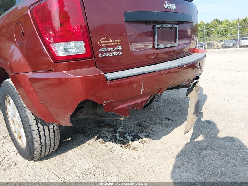 2007 Jeep Grand cherokee VIN 1J8GR48K17C610105 IAAI salvage auction — REAR END, Clear (Tennessee), sold $525 on 2026-07-23 (photo 6)