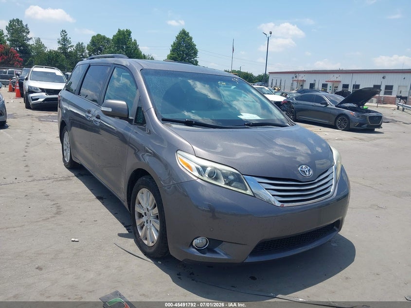 2016 Toyota Sienna VIN 5TDYK3DC2GS725285 IAAI salvage auction — LEFT SIDE, Salvage (North Carolina), sold $4,550 on 2026-07-29 (photo 1)