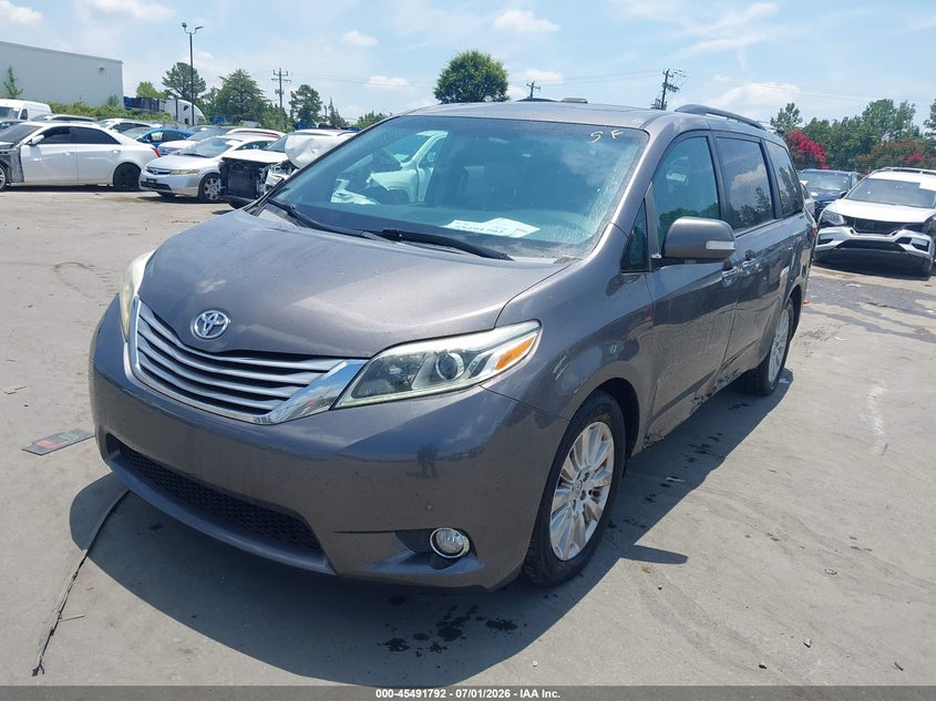 2016 Toyota Sienna VIN 5TDYK3DC2GS725285 IAAI salvage auction — LEFT SIDE, Salvage (North Carolina), sold $4,550 on 2026-07-29 (photo 2)