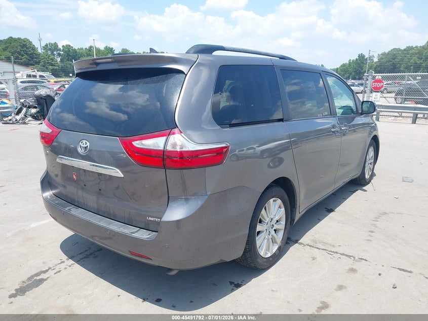2016 Toyota Sienna VIN 5TDYK3DC2GS725285 IAAI salvage auction — LEFT SIDE, Salvage (North Carolina), sold $4,550 on 2026-07-29 (photo 4)