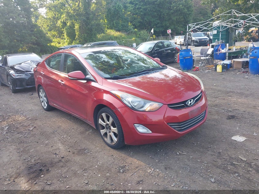 2012 Hyundai Elantra VIN KMHDH4AE3CU264124 IAAI salvage auction — REAR END, Mv-907A (New York), sold $775 on 2026-07-14 (photo 1)