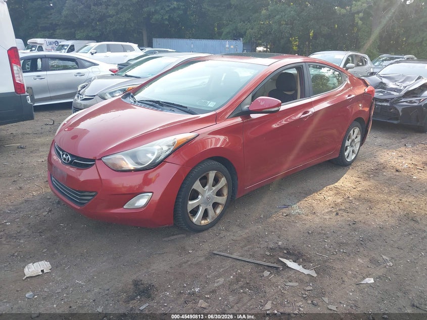 2012 Hyundai Elantra VIN KMHDH4AE3CU264124 IAAI salvage auction — REAR END, Mv-907A (New York), sold $775 on 2026-07-14 (photo 2)
