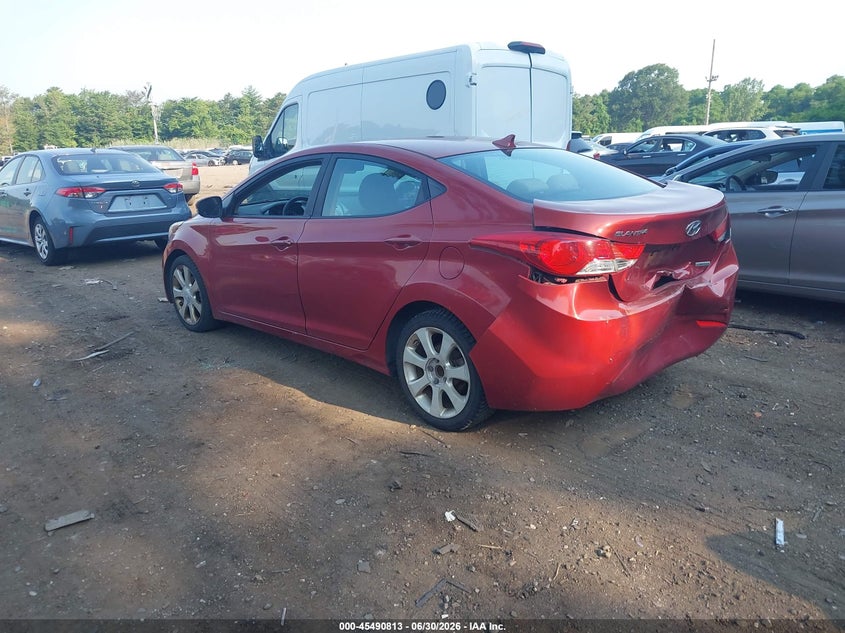 2012 Hyundai Elantra VIN KMHDH4AE3CU264124 IAAI salvage auction — REAR END, Mv-907A (New York), sold $775 on 2026-07-14 (photo 3)