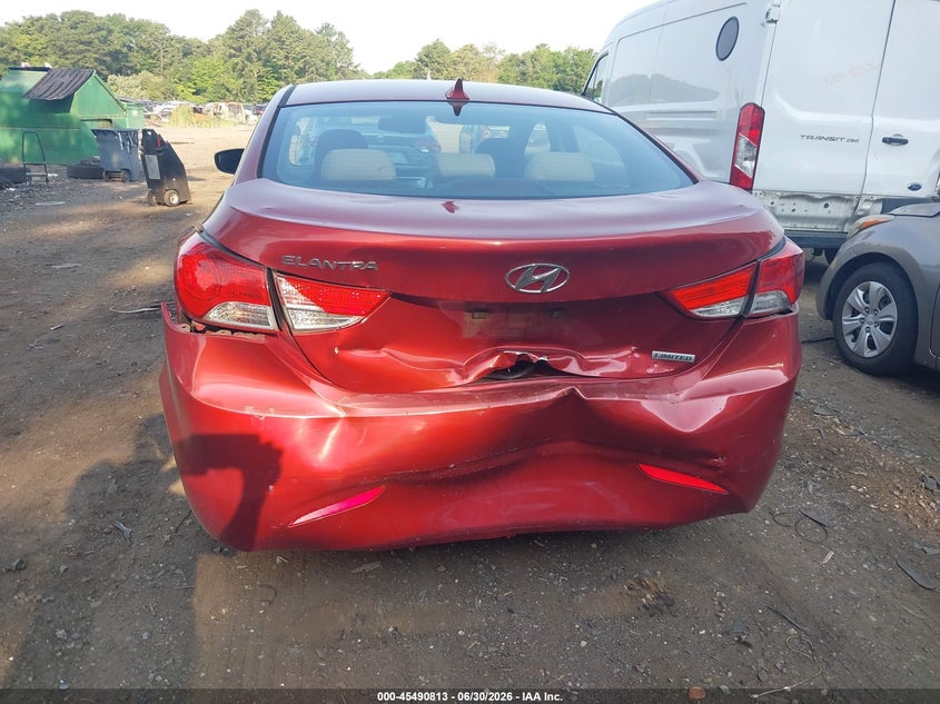 2012 Hyundai Elantra VIN KMHDH4AE3CU264124 IAAI salvage auction — REAR END, Mv-907A (New York), sold $775 on 2026-07-14 (photo 6)