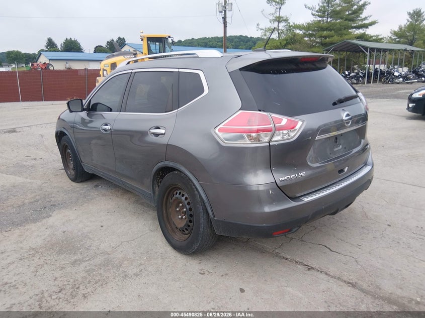 2015 Nissan Rogue VIN KNMAT2MV8FP506267 IAAI salvage auction — NORMAL WEAR, Clear (Pennsylvania), sold $325 on 2026-07-22 (photo 3)