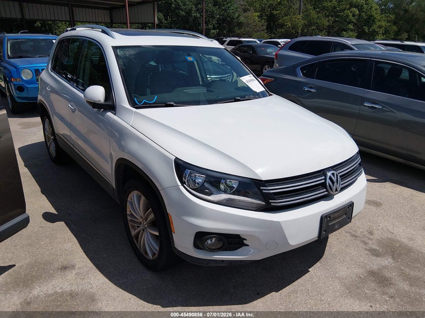 2015 Volkswagen Tiguan VIN WVGAV7AX3FW505042 IAAI salvage auction — NORMAL WEAR, Original (Texas), sold $1,400 on 2026-07-29 (photo 1)