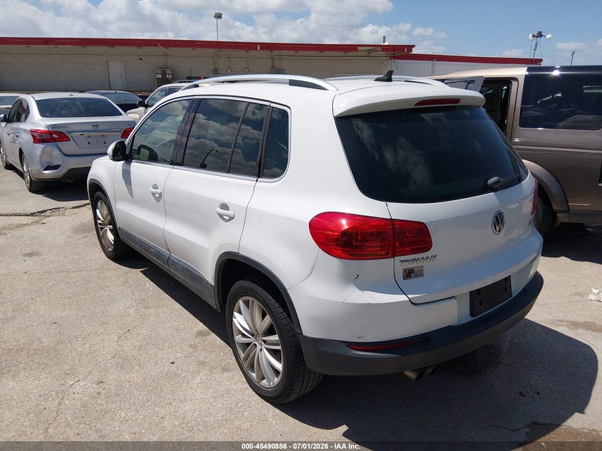 2015 Volkswagen Tiguan VIN WVGAV7AX3FW505042 IAAI salvage auction — NORMAL WEAR, Original (Texas), sold $1,400 on 2026-07-29 (photo 3)