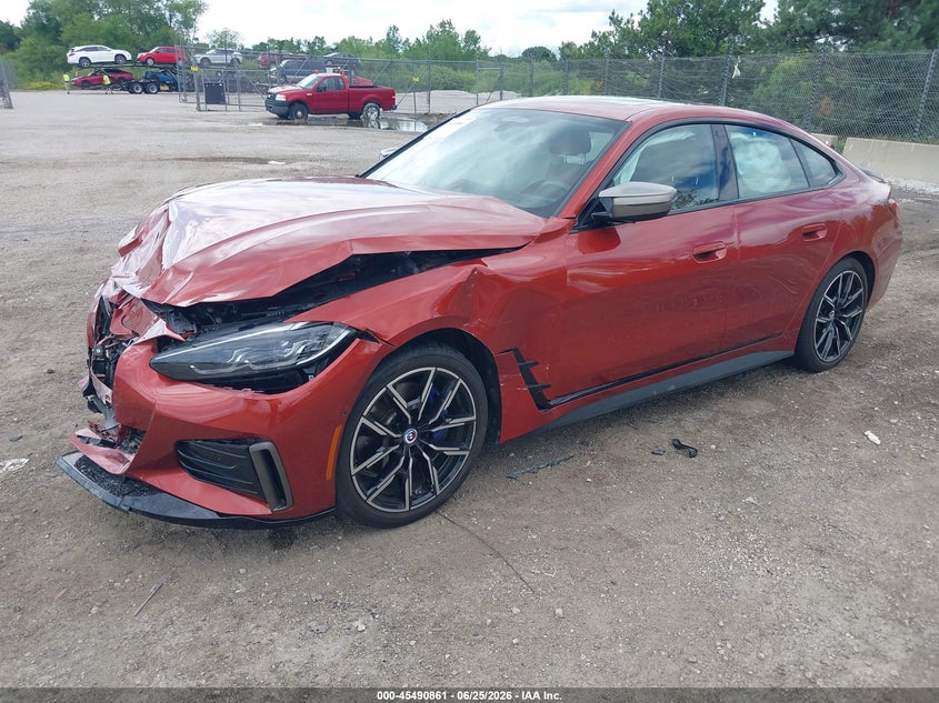 2023 BMW I4 VIN WBY33AW0XPFN56324 IAAI salvage auction — FRONT END, Salvage Title, sold $10,800 on 2026-07-16 (photo 2)