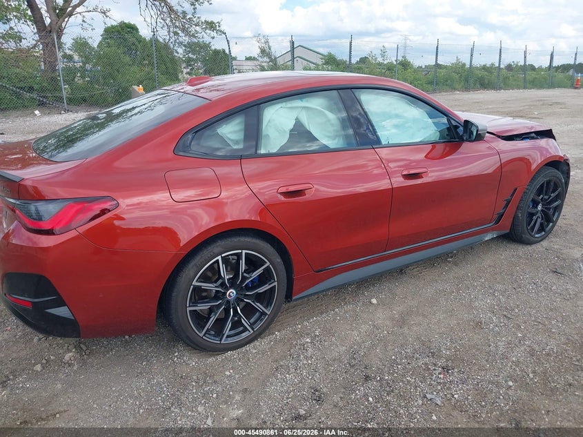 2023 BMW I4 VIN WBY33AW0XPFN56324 IAAI salvage auction — FRONT END, Salvage Title, sold $10,800 on 2026-07-16 (photo 4)