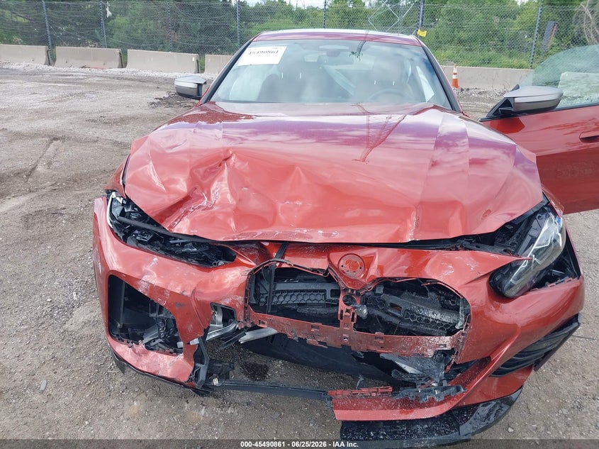 2023 BMW I4 VIN WBY33AW0XPFN56324 IAAI salvage auction — FRONT END, Salvage Title, sold $10,800 on 2026-07-16 (photo 6)