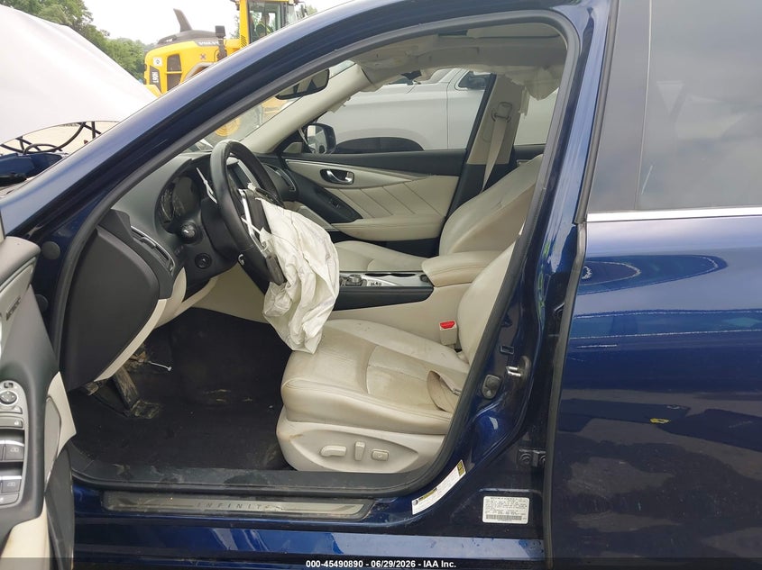 2022 Infiniti Q50 VIN JN1EV7BR9NM342254 IAAI salvage auction — FRONT END, Salvage - Greater Than 75% (Maryland), sold $3,250 on 2026-07-30 (photo 5)