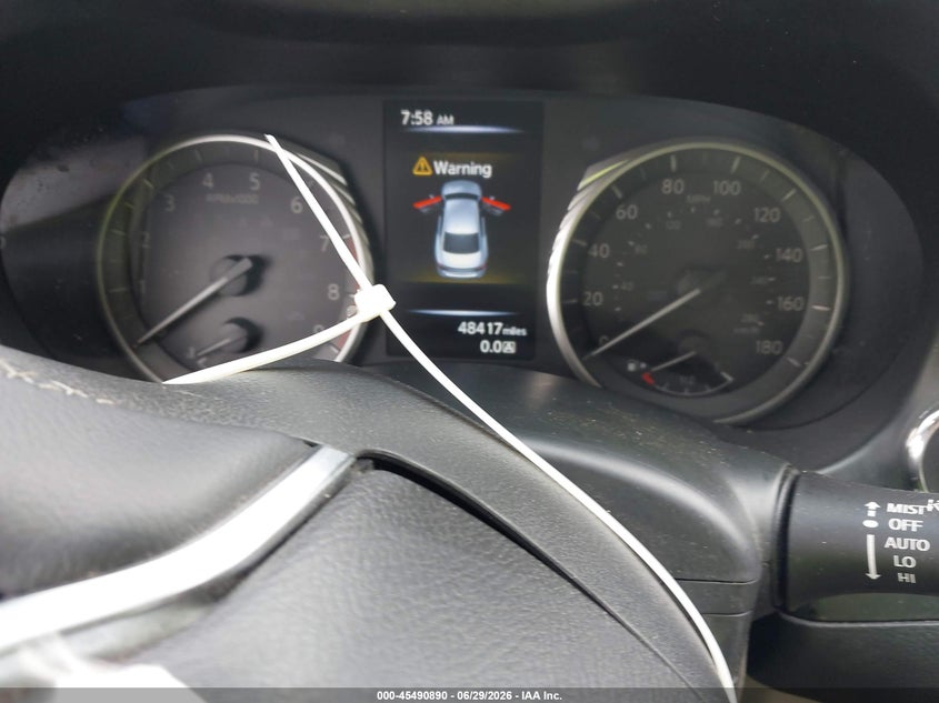 2022 Infiniti Q50 VIN JN1EV7BR9NM342254 IAAI salvage auction — FRONT END, Salvage - Greater Than 75% (Maryland), sold $3,250 on 2026-07-30 (photo 7)