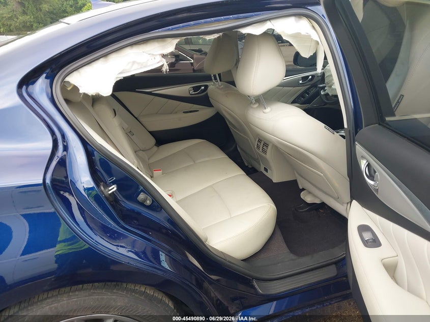 2022 Infiniti Q50 VIN JN1EV7BR9NM342254 IAAI salvage auction — FRONT END, Salvage - Greater Than 75% (Maryland), sold $3,250 on 2026-07-30 (photo 8)