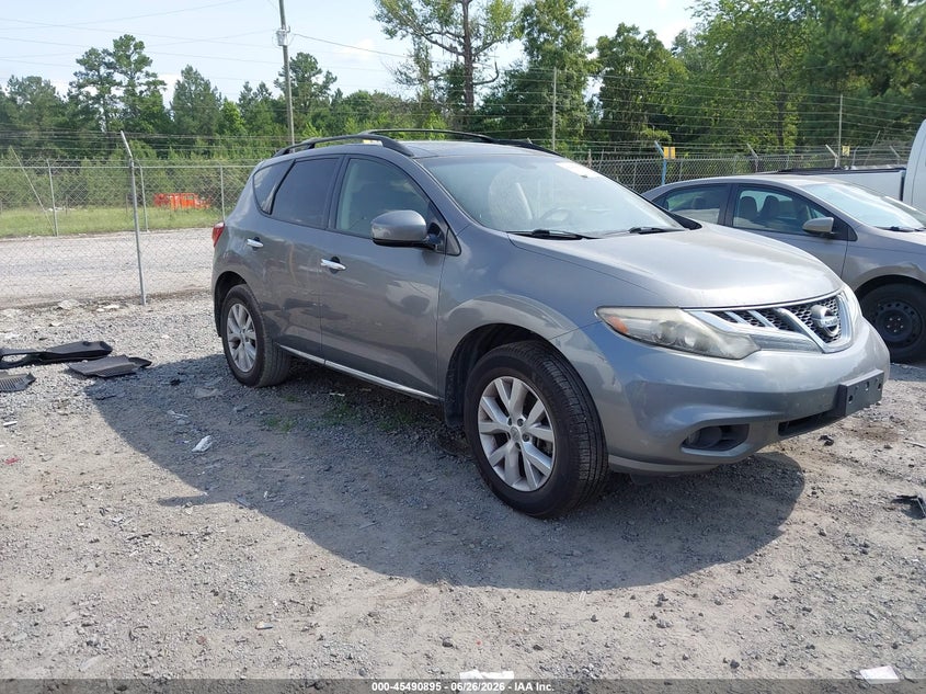 2014 Nissan Murano VIN JN8AZ1MW2EW516450 IAAI salvage auction — NORMAL WEAR, Clear (South Carolina), sold $375 on 2026-07-21 (photo 1)