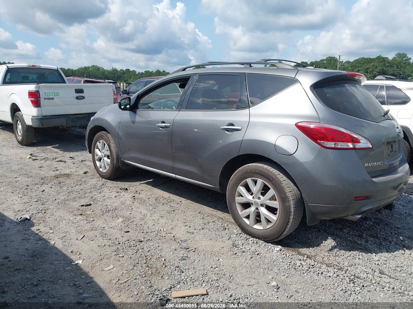 2014 Nissan Murano VIN JN8AZ1MW2EW516450 IAAI salvage auction — NORMAL WEAR, Clear (South Carolina), sold $375 on 2026-07-21 (photo 3)