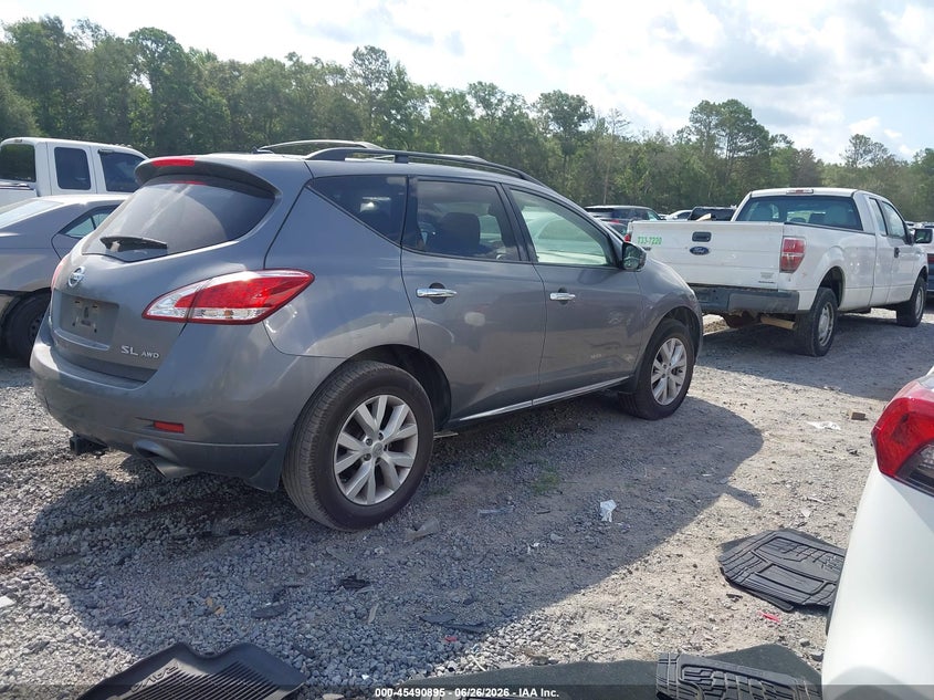 2014 Nissan Murano VIN JN8AZ1MW2EW516450 IAAI salvage auction — NORMAL WEAR, Clear (South Carolina), sold $375 on 2026-07-21 (photo 4)