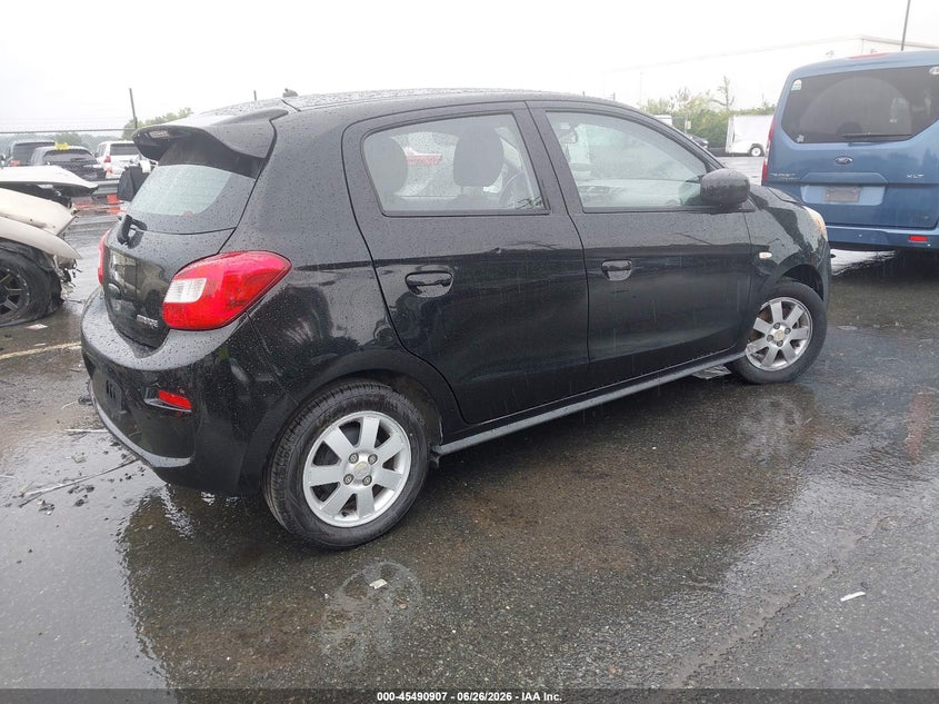 2017 Mitsubishi Mirage VIN ML32A3HJXHH016906 IAAI salvage auction — LEFT FRONT, Salvage (North Carolina), sold $425 on 2026-07-27 (photo 4)