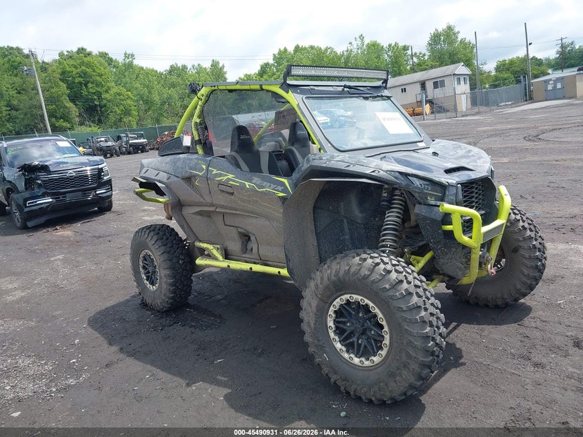 2021 Kawasaki Krf 1000 VIN JKARFCB14MB501040 IAAI salvage auction — LEFT REAR, Salvage (Pennsylvania), sold $4,750 on 2026-08-11 (photo 1)